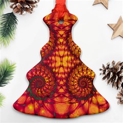 Abstract Art Pattern Fractal Design Christmas Tree Ornament (two Sides) by Ravend