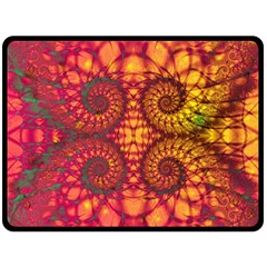 Abstract Art Pattern Fractal Design Fleece Blanket (large) by Ravend