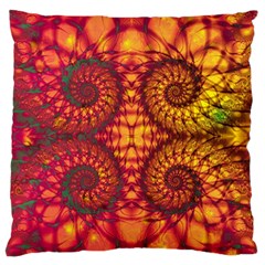 Abstract Art Pattern Fractal Design Standard Premium Plush Fleece Cushion Case (one Side) by Ravend