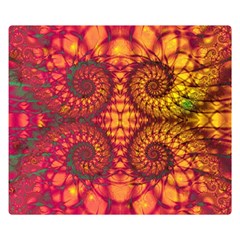 Abstract Art Pattern Fractal Design Premium Plush Fleece Blanket (small) by Ravend