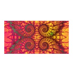 Abstract Art Pattern Fractal Design Satin Wrap 35  X 70  by Ravend