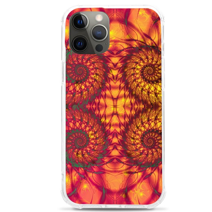 Abstract Art Pattern Fractal Design iPhone 12 Pro max TPU UV Print Case