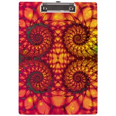 Abstract Art Pattern Fractal Design A4 Acrylic Clipboard by Ravend