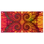 Abstract Art Pattern Fractal Design Banner and Sign 4  x 2  Front