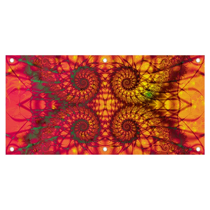 Abstract Art Pattern Fractal Design Banner and Sign 4  x 2 