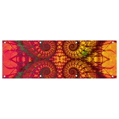 Abstract Art Pattern Fractal Design Banner And Sign 9  X 3  by Ravend