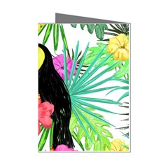 Sheets Tropical Nature Green Plant Mini Greeting Cards (pkg Of 8) by Ravend