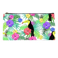 Sheets Tropical Nature Green Plant Pencil Case by Ravend