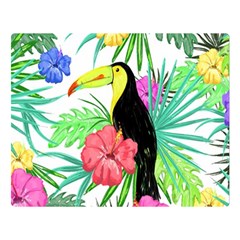 Sheets Tropical Nature Green Plant Premium Plush Fleece Blanket (large) by Ravend