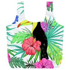 Sheets Tropical Nature Green Plant Full Print Recycle Bag (xxxl) by Ravend