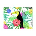 Sheets Tropical Nature Green Plant One Side Premium Plush Fleece Blanket (Mini) 35 x27  Blanket Front