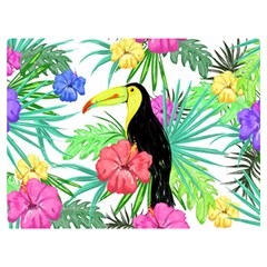 Sheets Tropical Nature Green Plant One Side Premium Plush Fleece Blanket (extra Small)