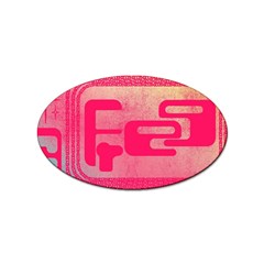 Pink Background Grunge Texture Sticker Oval (10 Pack) by Ravend