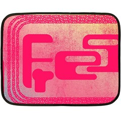 Pink Background Grunge Texture Fleece Blanket (mini) by Ravend