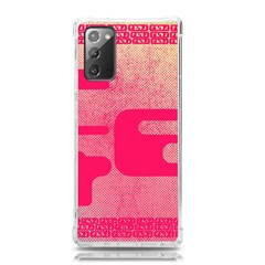 Pink Background Grunge Texture Samsung Galaxy Note 20 Tpu Uv Case