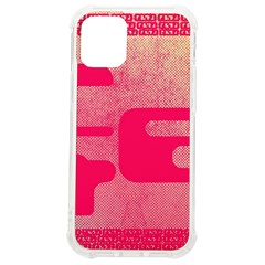 Pink Background Grunge Texture Iphone 12 Mini Tpu Uv Print Case	