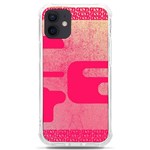 Pink Background Grunge Texture iPhone 12 mini TPU UV Print Case	 Front