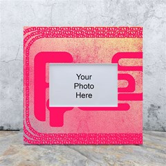 Pink Background Grunge Texture White Box Photo Frame 4  X 6  by Ravend