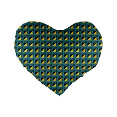 Building Voids Green Standard 16  Premium Heart Shape Cushions by Mazipoodles