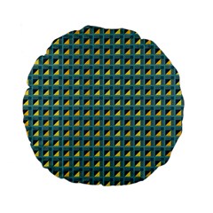 Building Voids Green Standard 15  Premium Flano Round Cushions by Mazipoodles