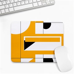 Design Pattern Yellow Background Art Small Mousepad by Jancukart