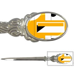 Design Pattern Yellow Background Art Letter Opener