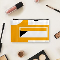 Design Pattern Yellow Background Art Cosmetic Bag (small)