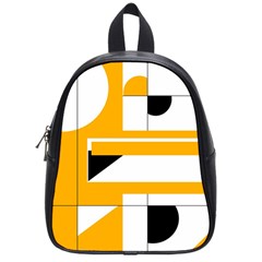 Design Pattern Yellow Background Art School Bag (small)