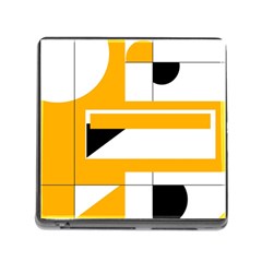 Design Pattern Yellow Background Art Memory Card Reader (square 5 Slot)