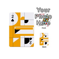 Design Pattern Yellow Background Art Playing Cards 54 Designs (mini) by Jancukart