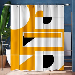 Design Pattern Yellow Background Art Shower Curtain 60  X 72  (medium) 