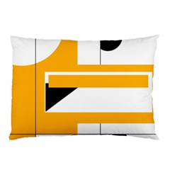 Design Pattern Yellow Background Art Pillow Case (two Sides)