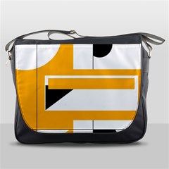 Design Pattern Yellow Background Art Messenger Bag