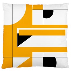 Design Pattern Yellow Background Art Large Cushion Case (two Sides)