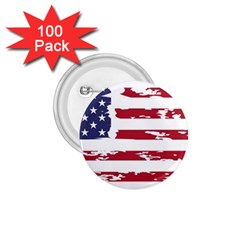 America Unite Stated Red Background Us Flags 1 75  Buttons (100 Pack) 