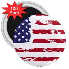 America Unite Stated Red Background Us Flags 3  Magnets (100 Pack) by Jancukart