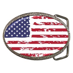 America Unite Stated Red Background Us Flags Belt Buckles by Jancukart