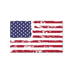 America Unite Stated Red Background Us Flags Sticker (rectangular) by Jancukart