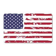 America Unite Stated Red Background Us Flags Magnet (rectangular) by Jancukart