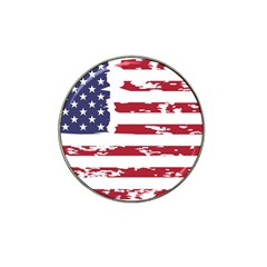 America Unite Stated Red Background Us Flags Hat Clip Ball Marker (4 Pack)