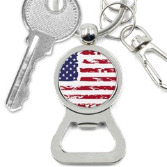 America Unite Stated Red Background Us Flags Bottle Opener Key Chain