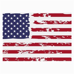 America Unite Stated Red Background Us Flags Large Glasses Cloth