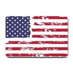 America Unite Stated Red Background Us Flags Small Doormat by Jancukart