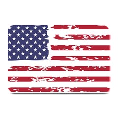 America Unite Stated Red Background Us Flags Plate Mats by Jancukart