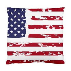 America Unite Stated Red Background Us Flags Standard Cushion Case (two Sides) by Jancukart