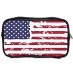 America Unite Stated Red Background Us Flags Toiletries Bag (One Side) Front