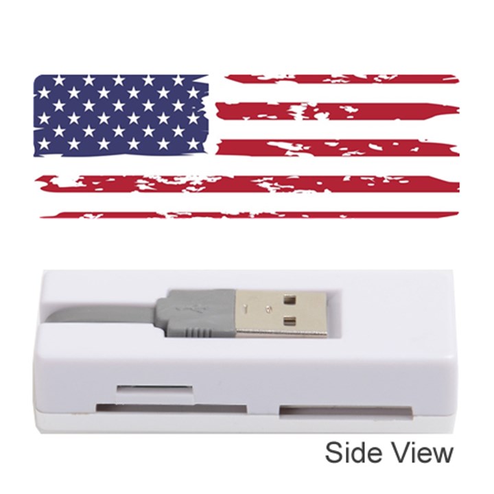 America Unite Stated Red Background Us Flags Memory Card Reader (Stick)