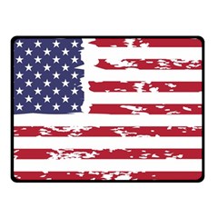 America Unite Stated Red Background Us Flags Fleece Blanket (small) by Jancukart