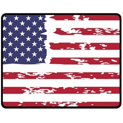 America Unite Stated Red Background Us Flags Fleece Blanket (medium) by Jancukart