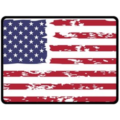 America Unite Stated Red Background Us Flags Fleece Blanket (large) by Jancukart